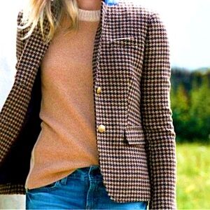 J.CREW PETITE WOOL SCHOOLBOY BLAZER GOLD BUTTONS FOR WOMEN